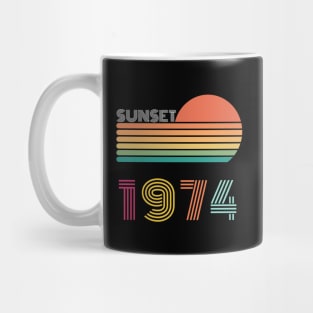 Sunset Retro Vintage 1974 Mug